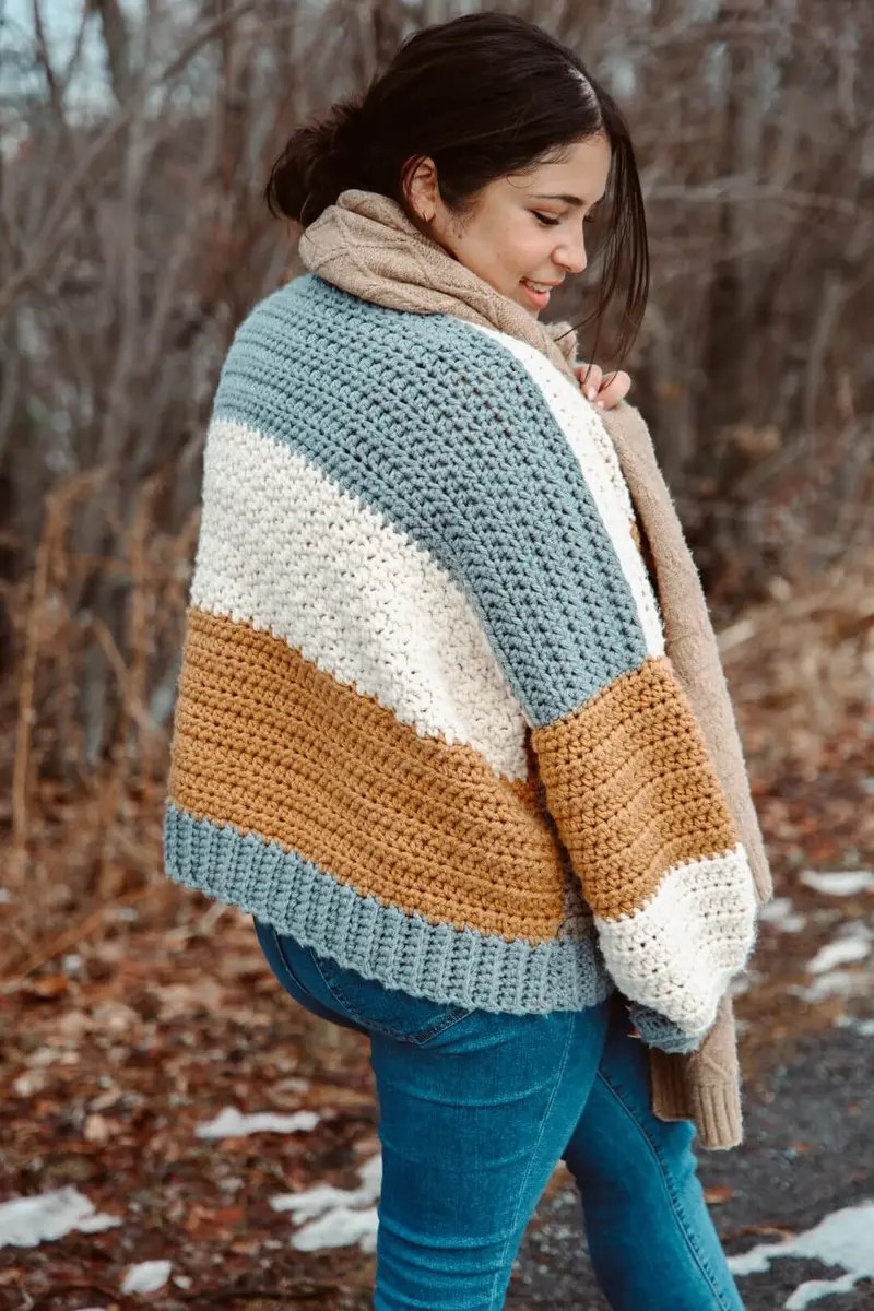 Crochet Kit - Fireside Crochet Cardigan 1