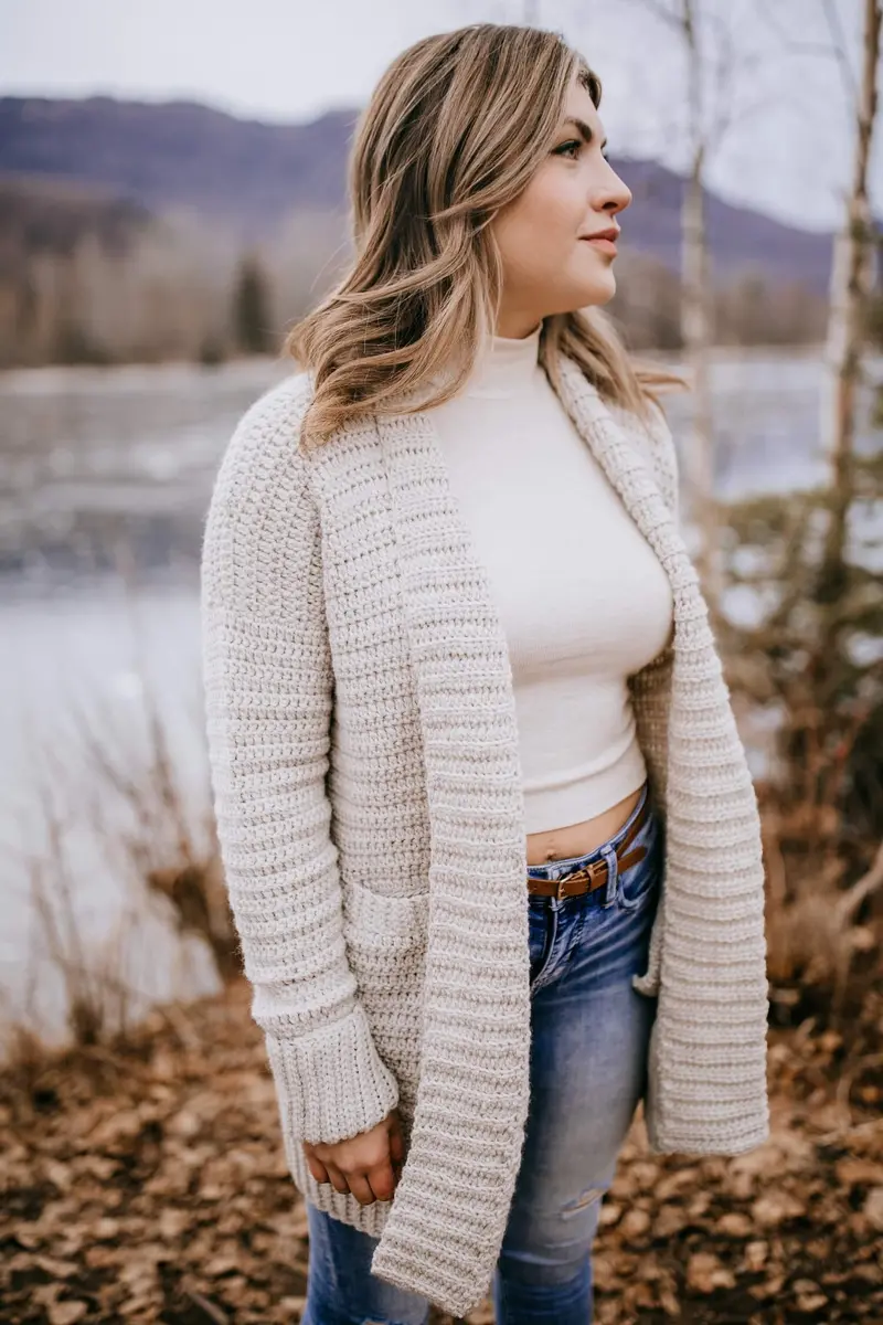 Crochet Kit - Fireside Crochet Cardigan 2
