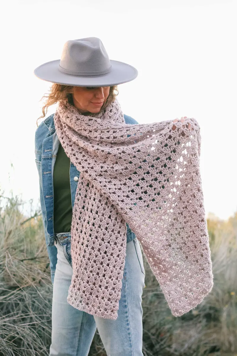 Crochet Kit - Floret Lace Shawl 1