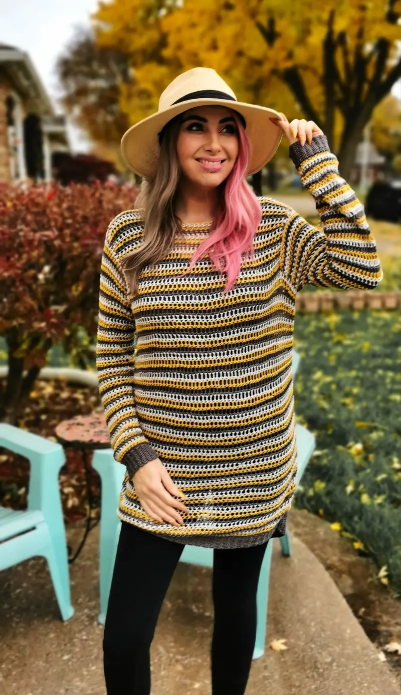 Crochet Kit - Freya Tunic Sweater 1