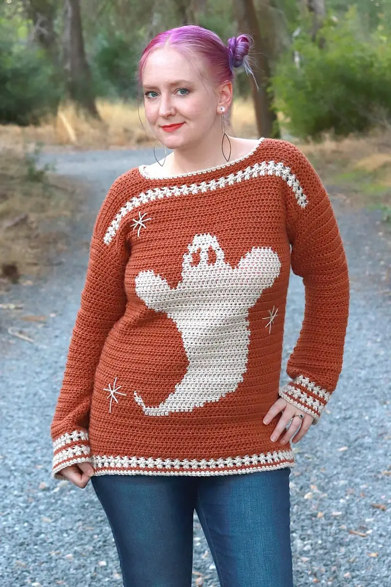 Crochet Kit - Gertrude Ghost Pullover 1