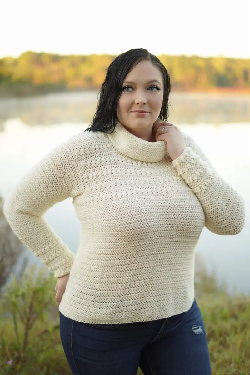 Crochet Kit - Glacier Breeze Pullover 1