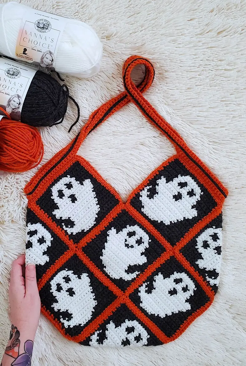 Crochet Kit - Glenda Ghost Bag 1