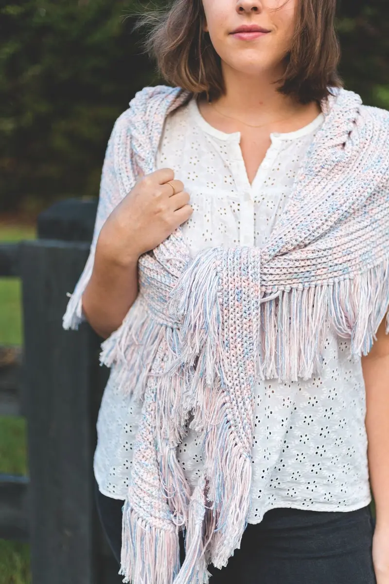 Crochet Kit - Glimmer Shawl 1