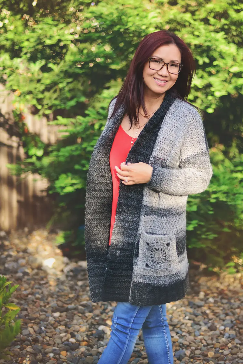 Crochet Kit - Granni Pocket Cardigan 1