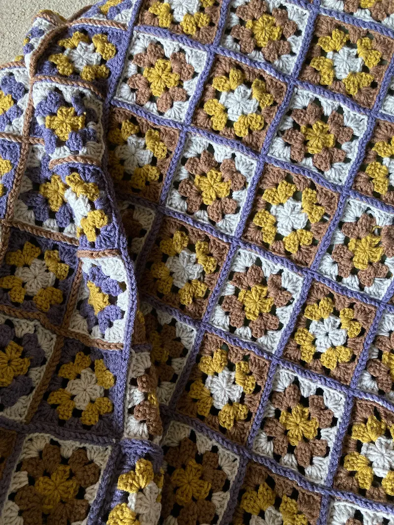 Crochet Kit - Granny Check Heirloom Blanket 2