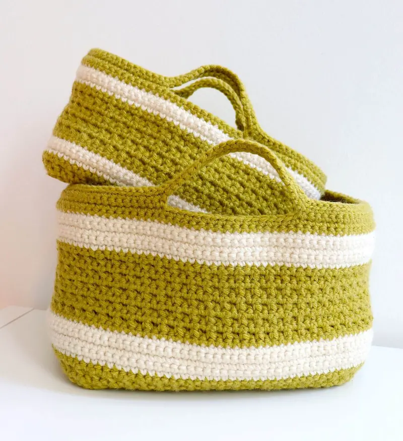 Crochet Kit - Handle On Life Baskets 1
