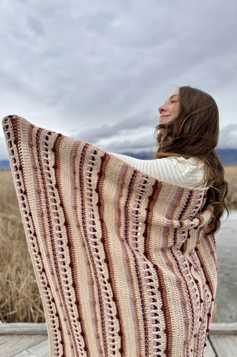 Crochet Kit - Hazel Ridge Throw 2