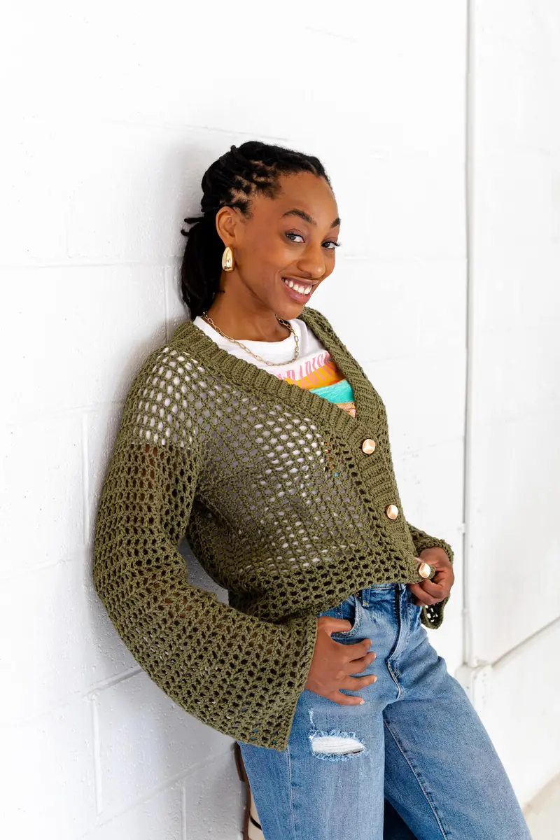 Crochet Kit - Issa Mesh Cardigan 1