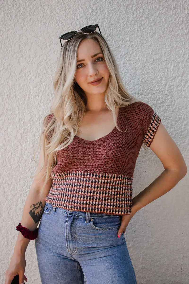 Crochet Kit - Jewel Tone Tee 1