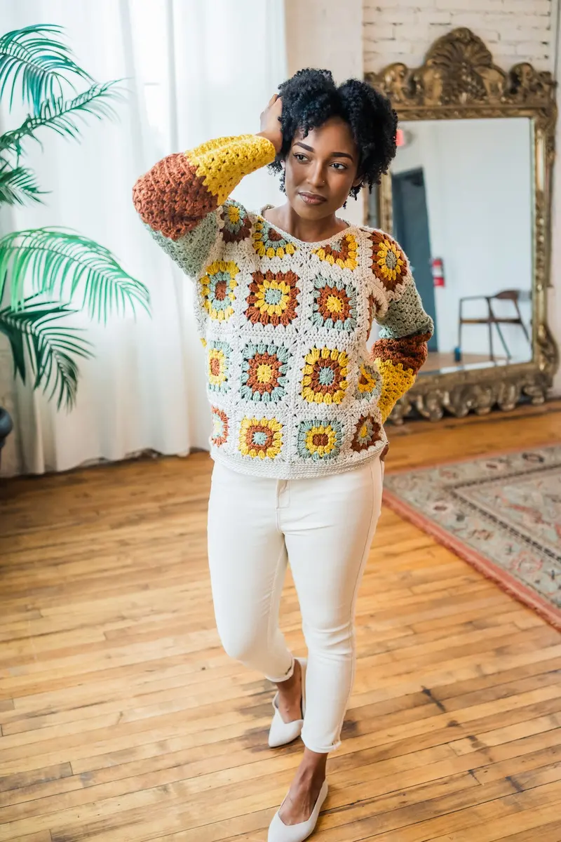 Crochet Kit - Joan Granny Sweater 1
