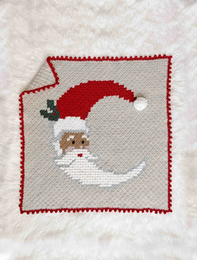 Crochet Kit - Jolly Old St. Nick Blanket 2