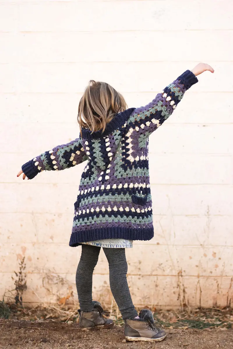 Crochet Kit - Kids Campfire Cardigan 1