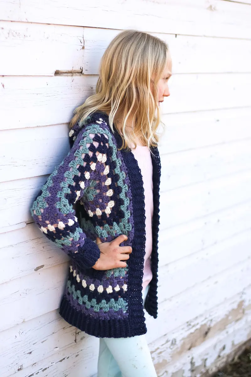 Crochet Kit - Kids Campfire Cardigan 2
