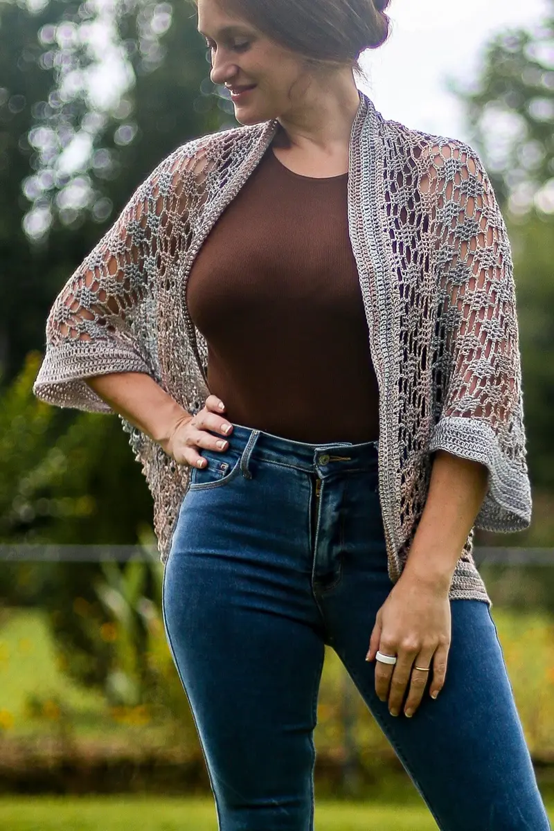 Crochet Kit - Lacy Cocoon Cardi 2