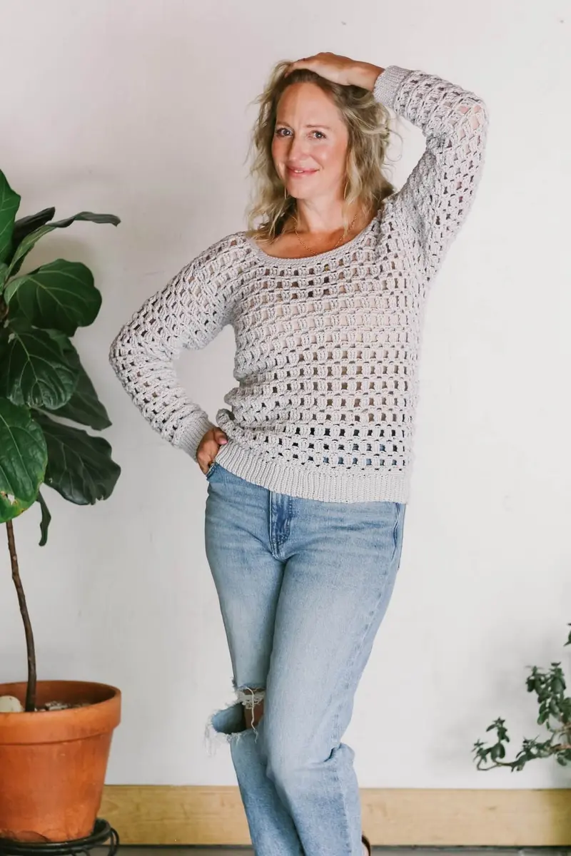 Crochet Kit - Lattice Luxe Pullover 1
