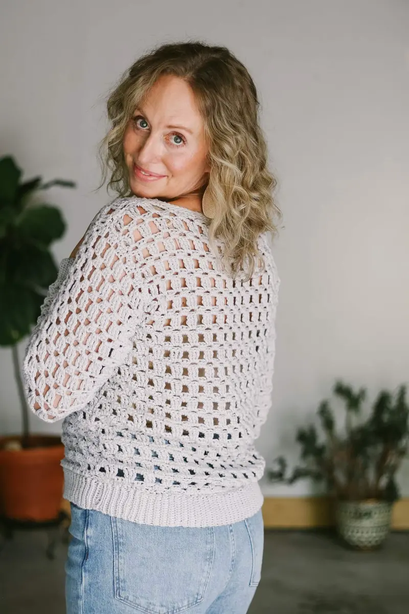Crochet Kit - Lattice Luxe Pullover 2