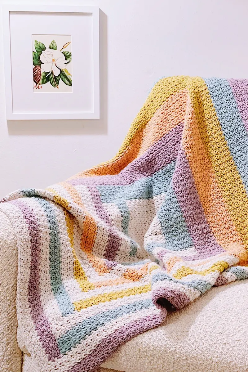 Crochet Kit - Lil Log Cabin Blanket 1
