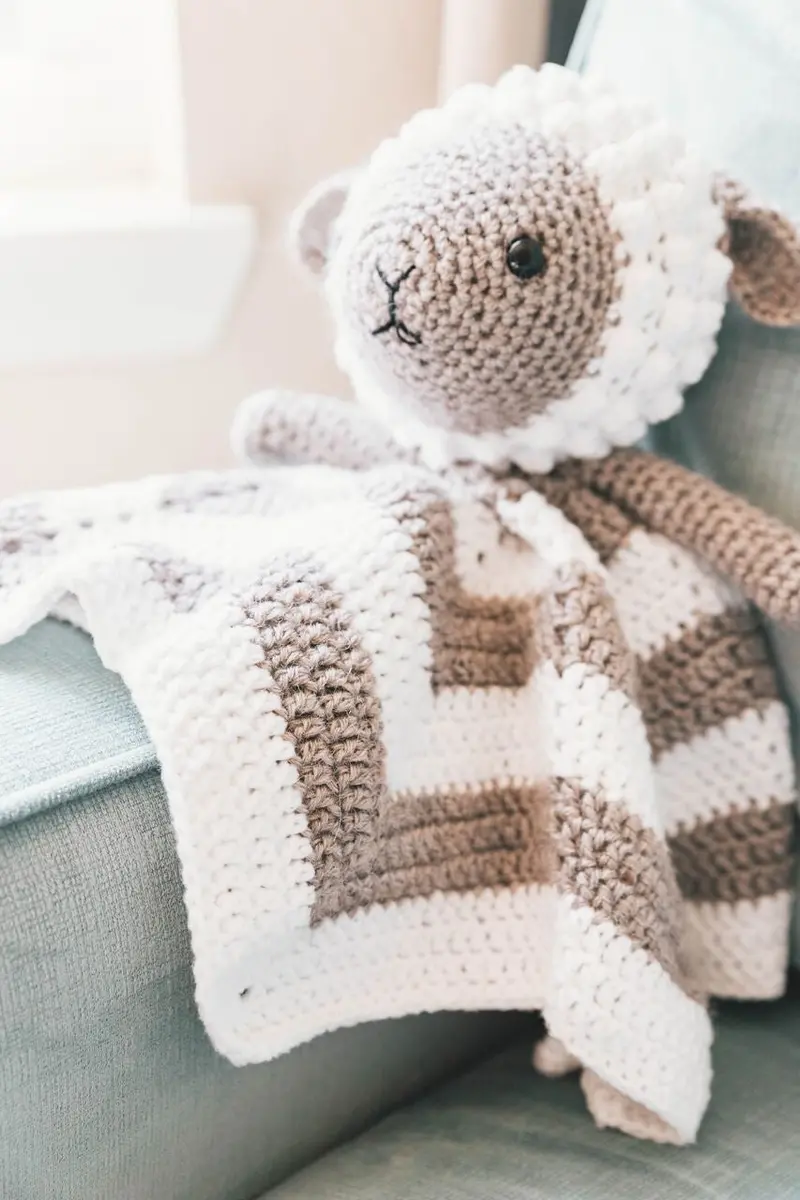 Crochet Kit - Little Lamb Lovey 1