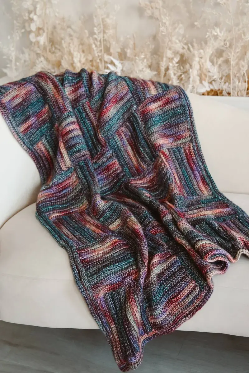 Crochet Kit - Log Cabin Crochet Blanket 1