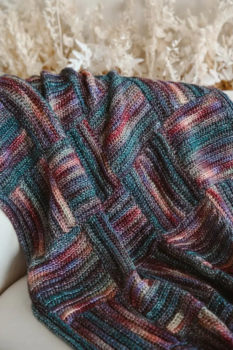Crochet Kit - Log Cabin Crochet Blanket 2