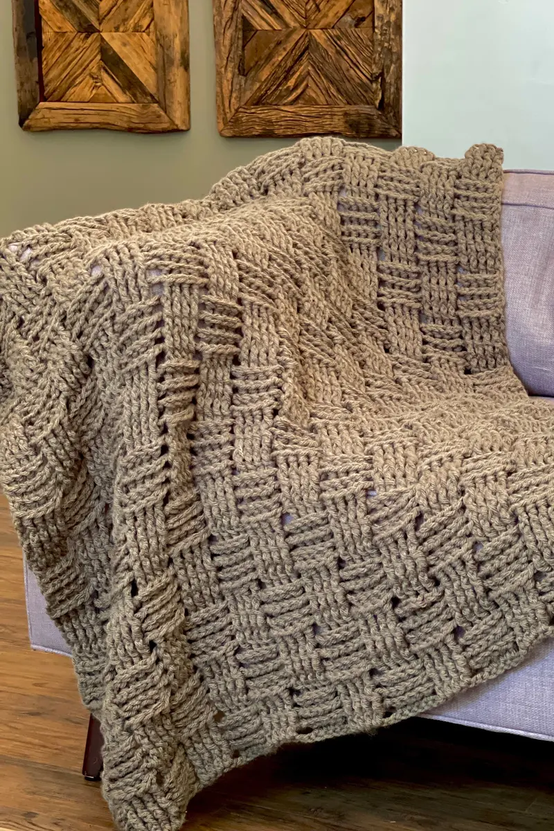 Crochet Kit - Logjam Throw 1