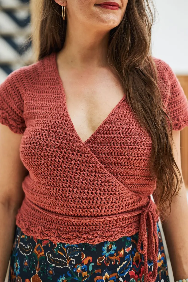Crochet Kit - Lotus Wrap Top 1