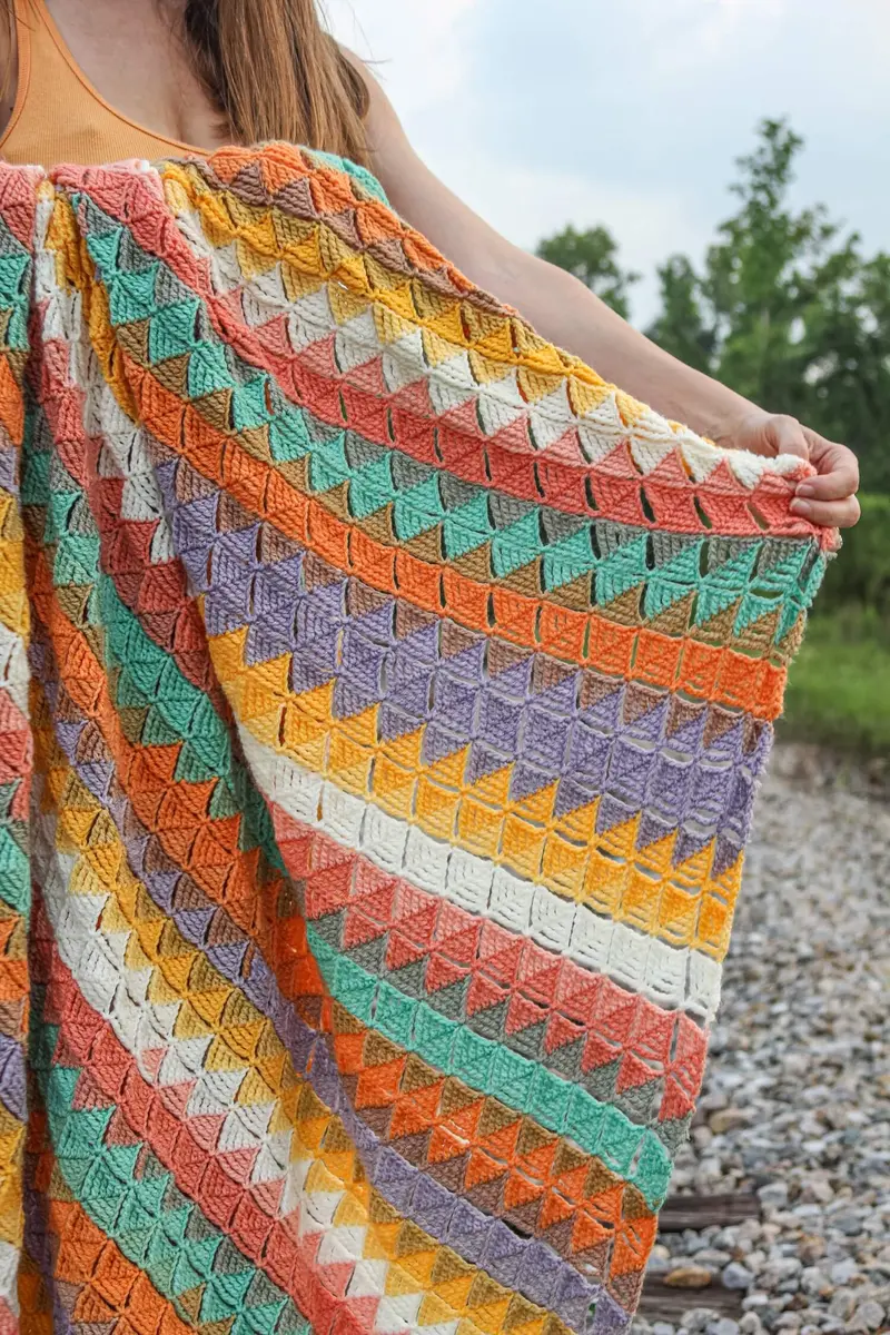 Crochet Kit - Mandala Mosaic Blanket 2