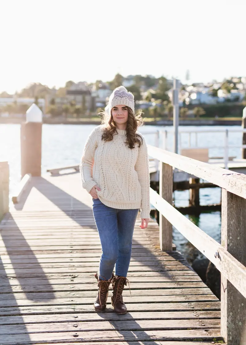 Crochet Kit - Meara Fisherman Sweater 2