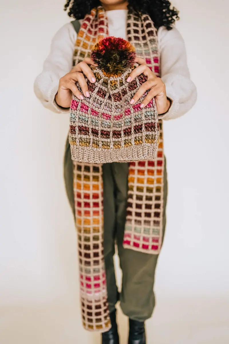 Crochet Kit - Mesa Hat And Scarf 1