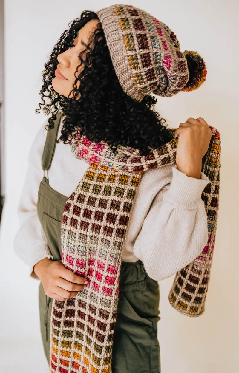 Crochet Kit - Mesa Hat And Scarf 2