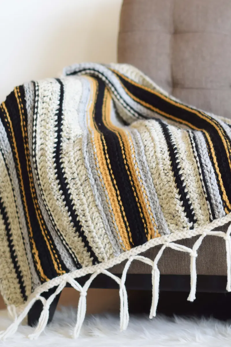 Crochet Kit - Mexican Serape Blanket 1