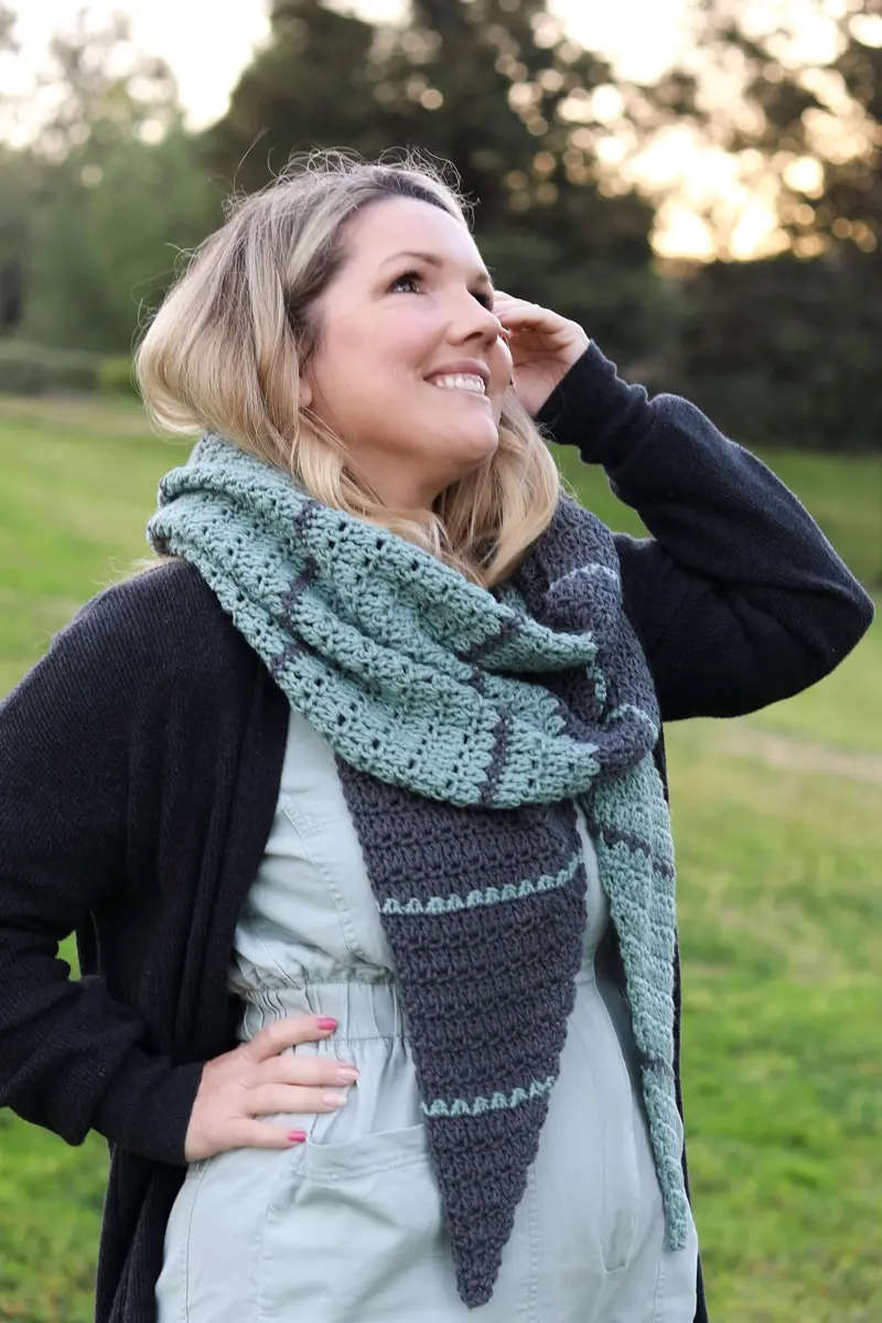 Crochet Kit - Mint Chip Shawl 1