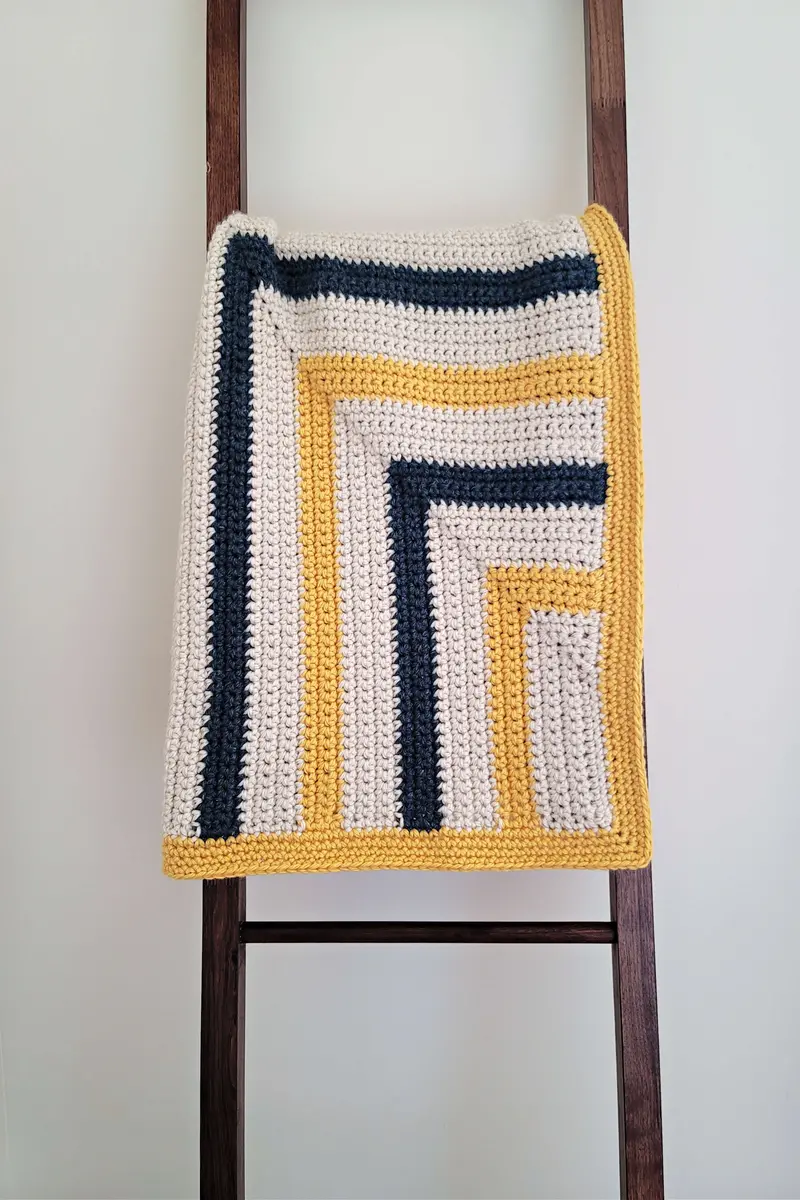 Crochet Kit - Mitered Rectangles Lapghan 1