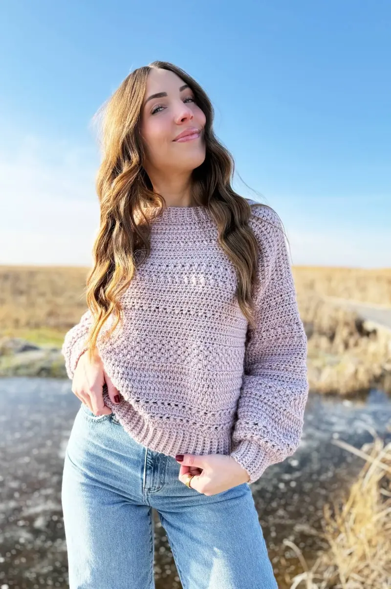 Crochet Kit - Moonblush Pullover 2