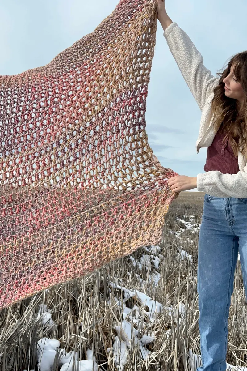 Crochet Kit - Mountain Sunrise Throw 1