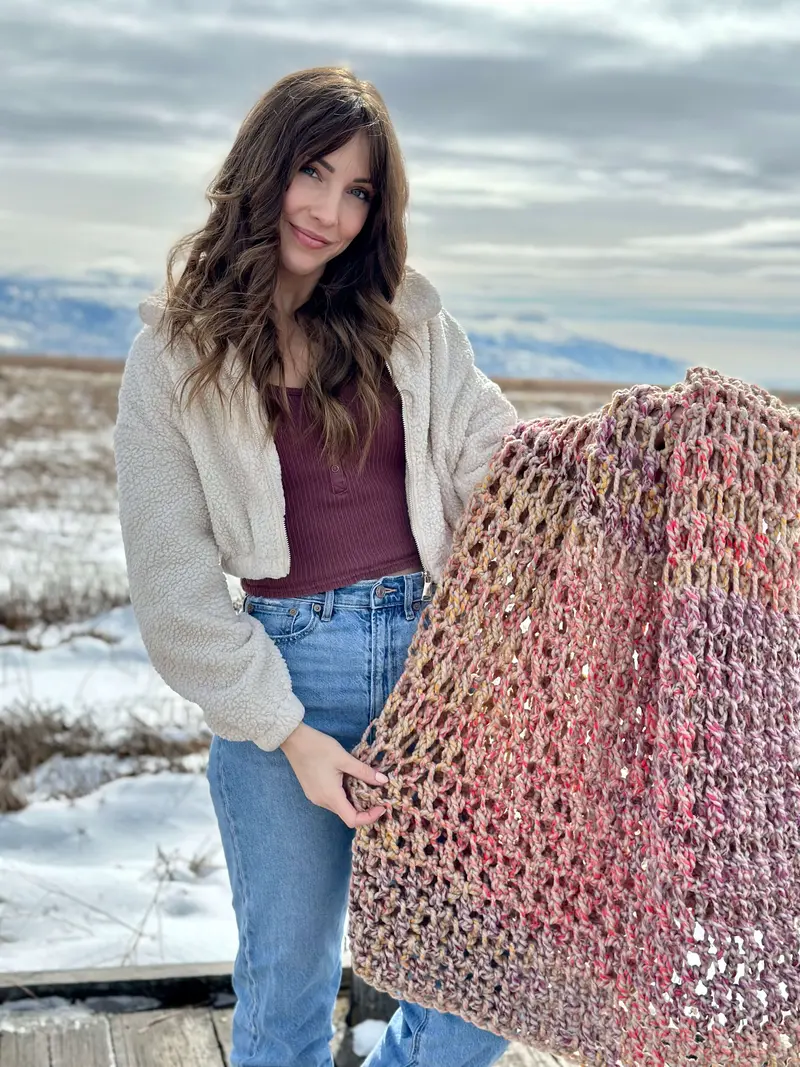 Crochet Kit - Mountain Sunrise Throw 2
