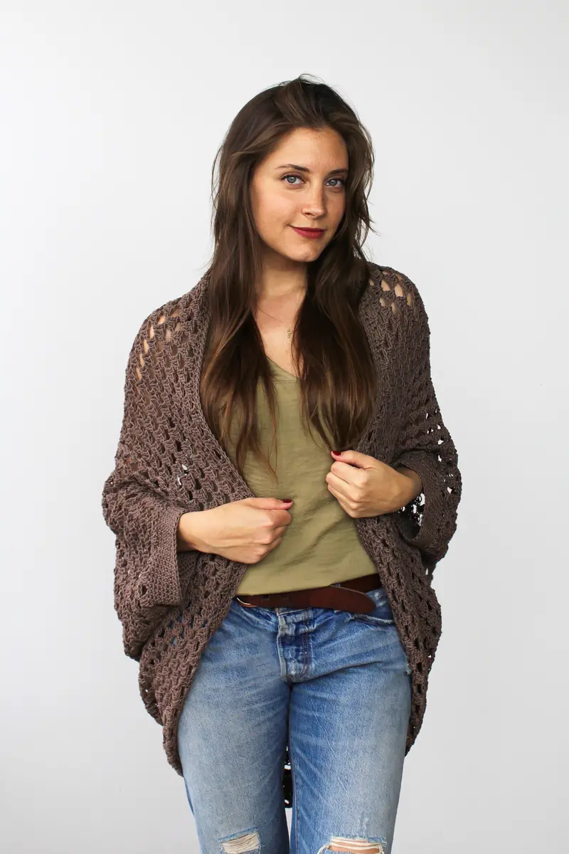 Crochet Kit - Movie Night Cocoon Cardigan 1