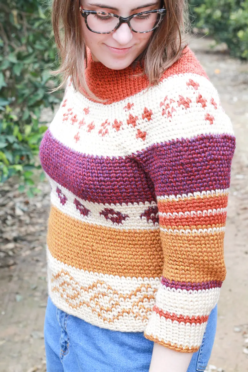 Crochet Kit - My Beginner Colorwork Sweater 1