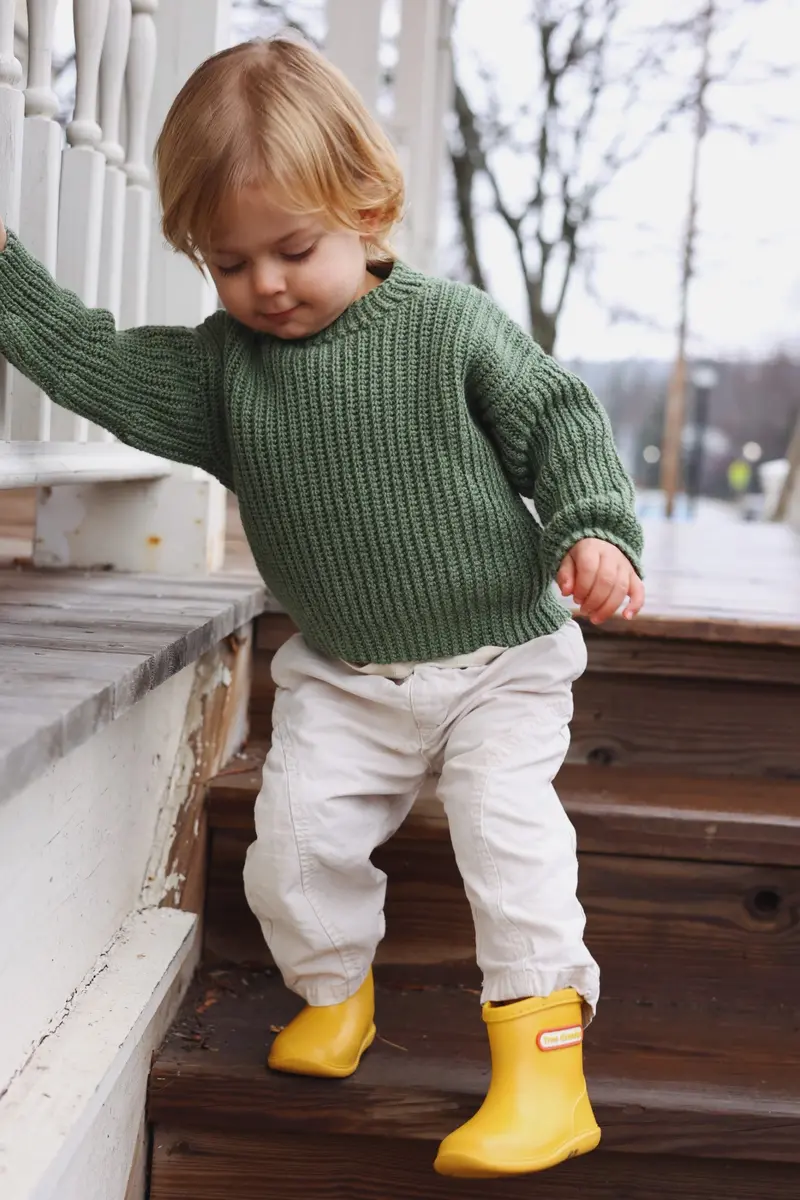 Crochet Kit - Nantucket Ribbed Pullover Junior 1