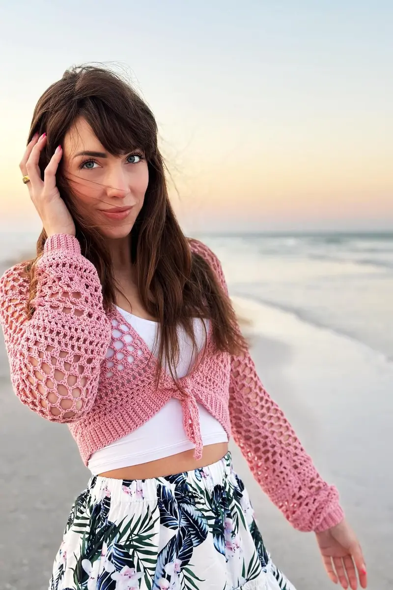 Crochet Kit - Ocean Tied Cardi 1