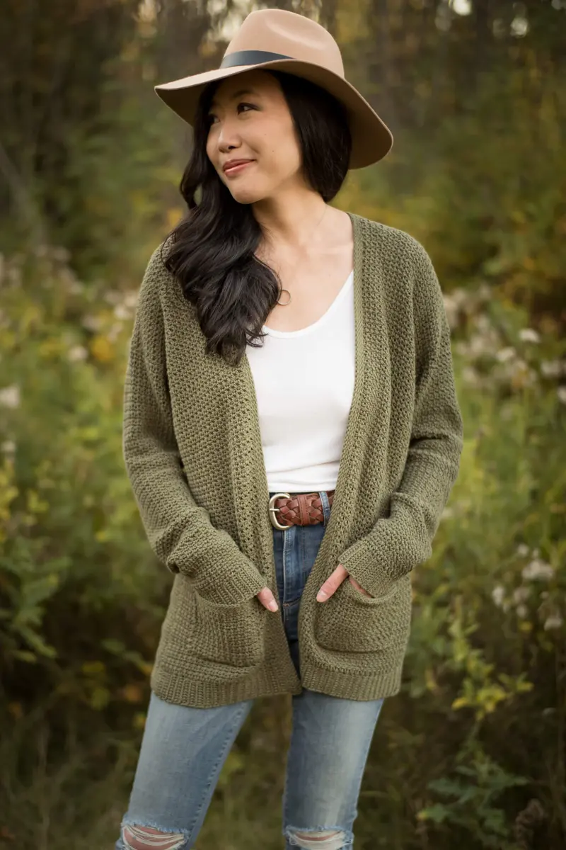 Crochet Kit - Olivewood Cardigan 1
