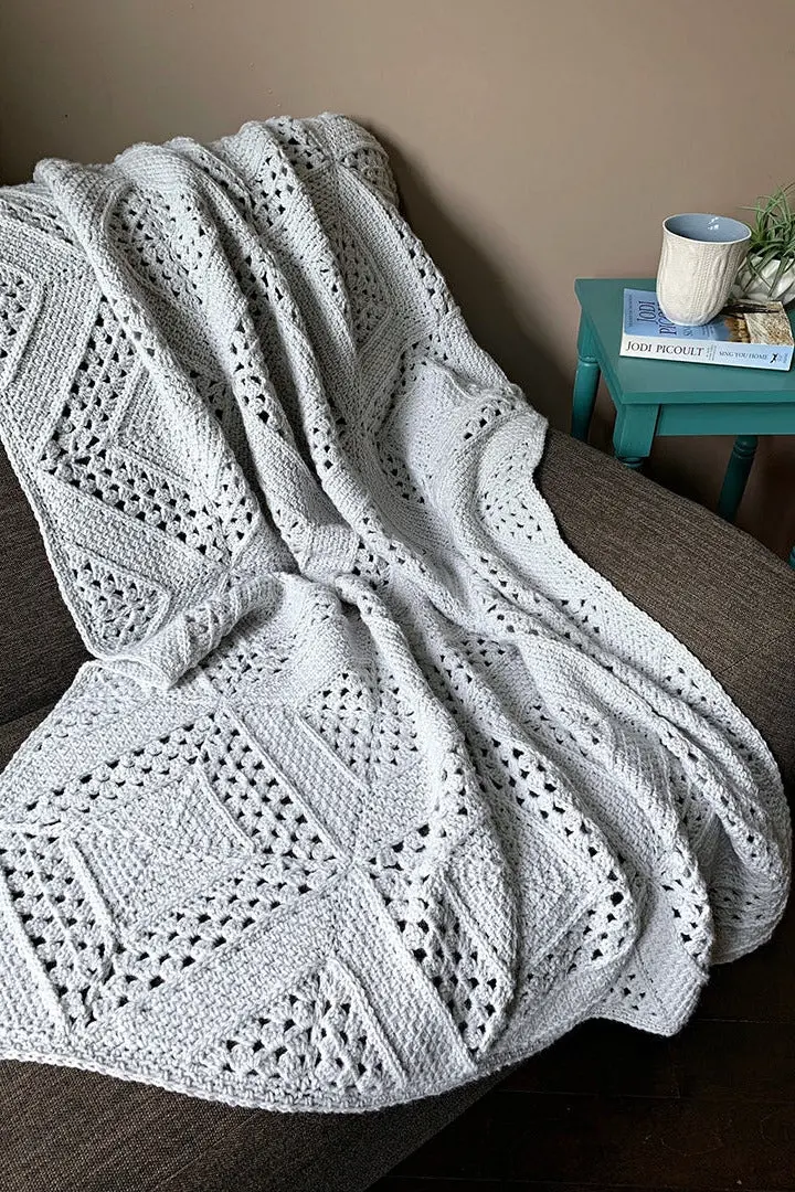 Crochet Kit - On The Bias Granny Square Blanket 1
