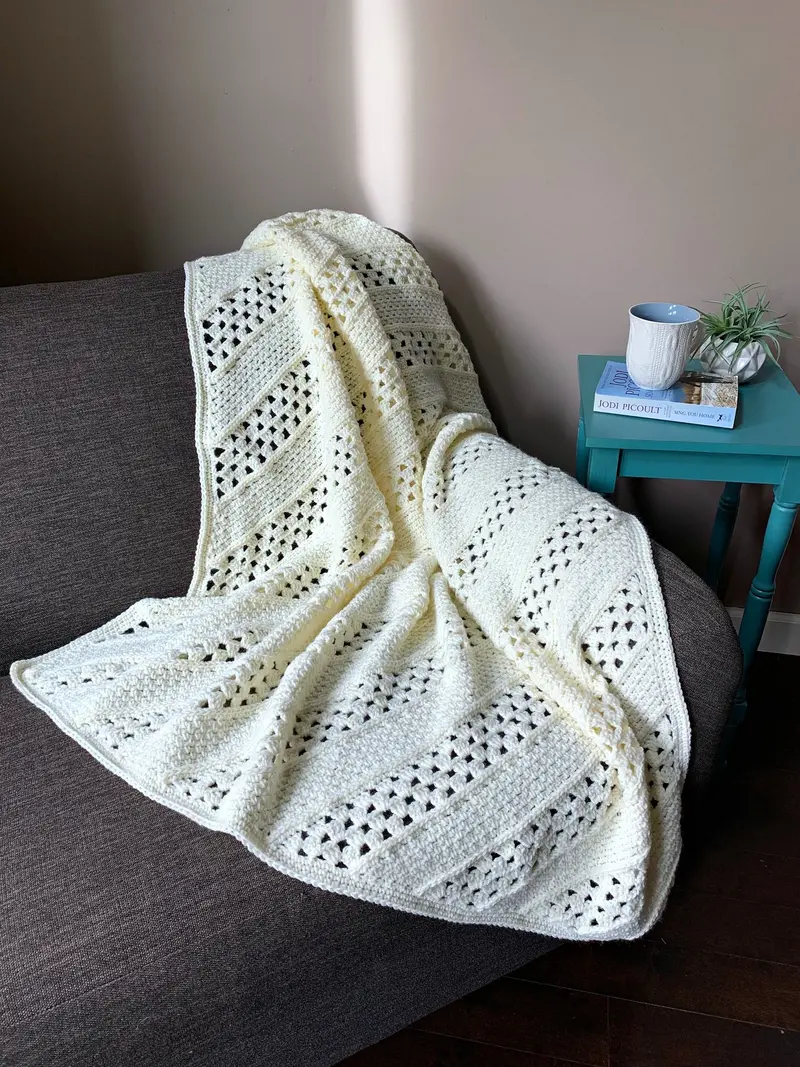 Crochet Kit - On The Bias Square Afghan 2
