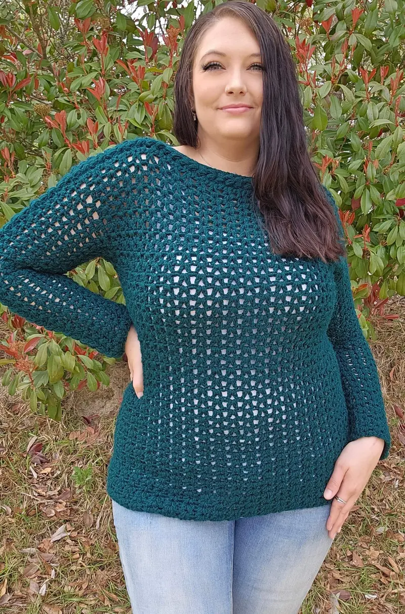 Crochet Kit - Oversized V Pullover 1