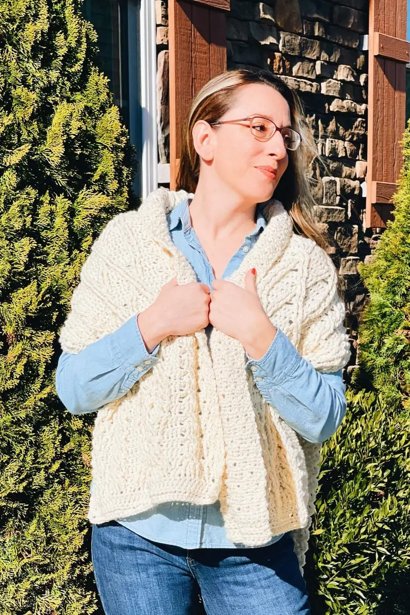 Crochet Kit - Pando Sweater Shawl 1