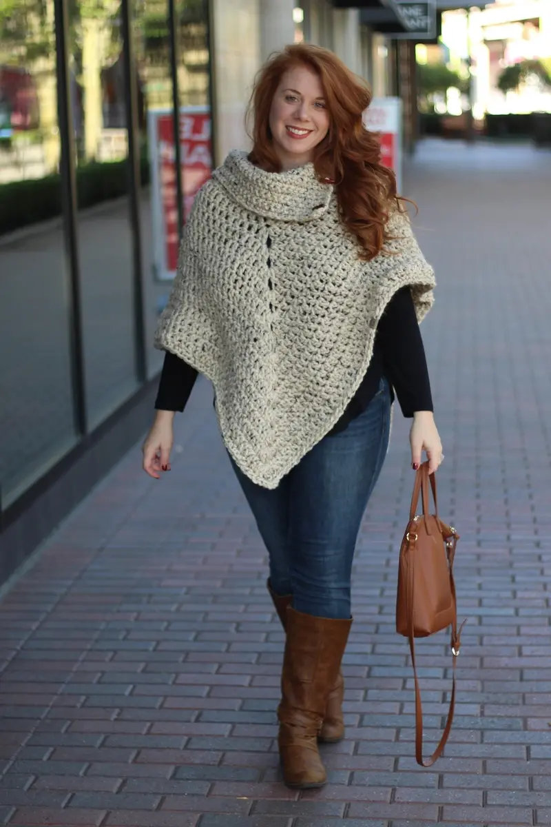 Crochet Kit - Partridge Creek Poncho 1