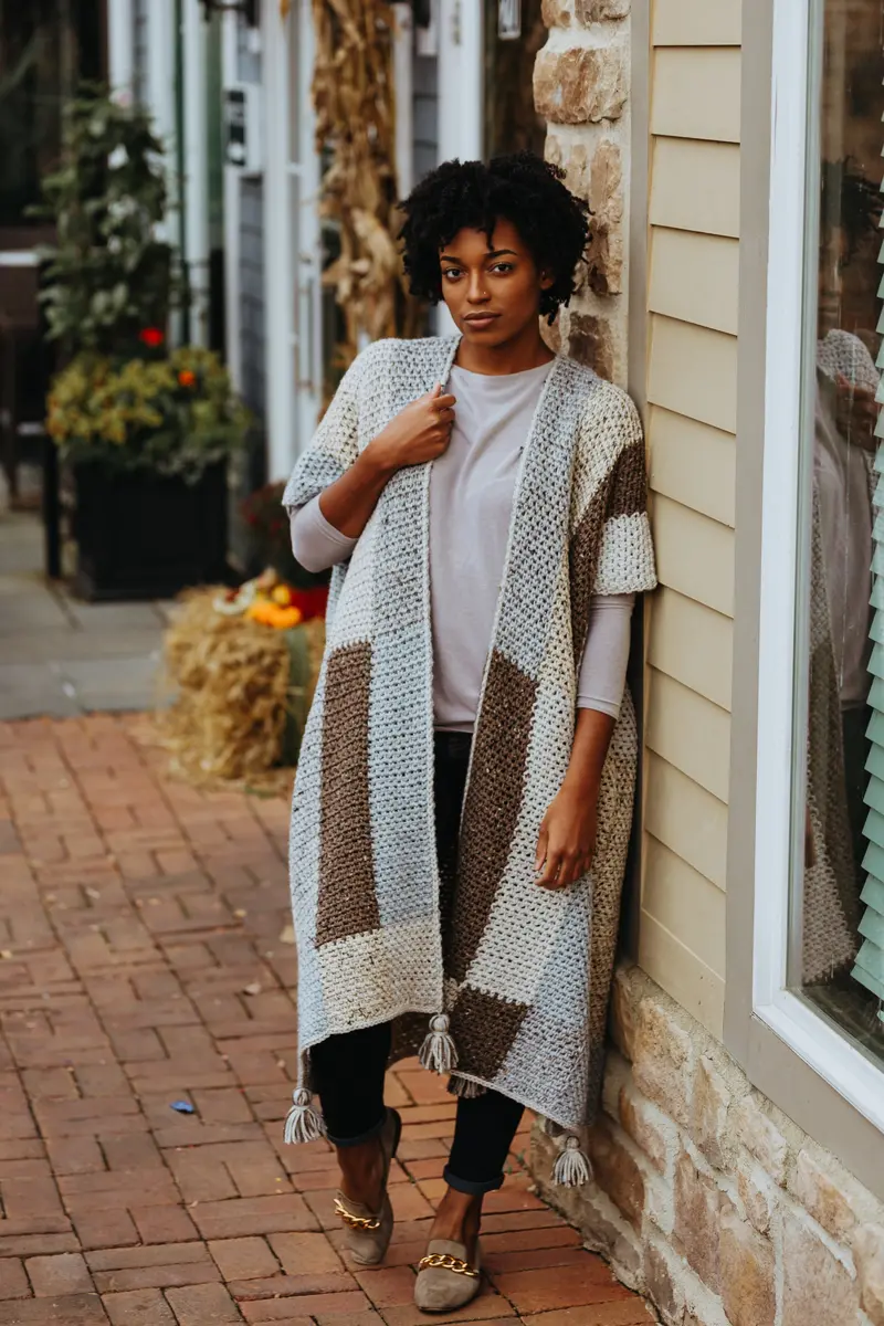 Crochet Kit - Patchwork Cardi 1