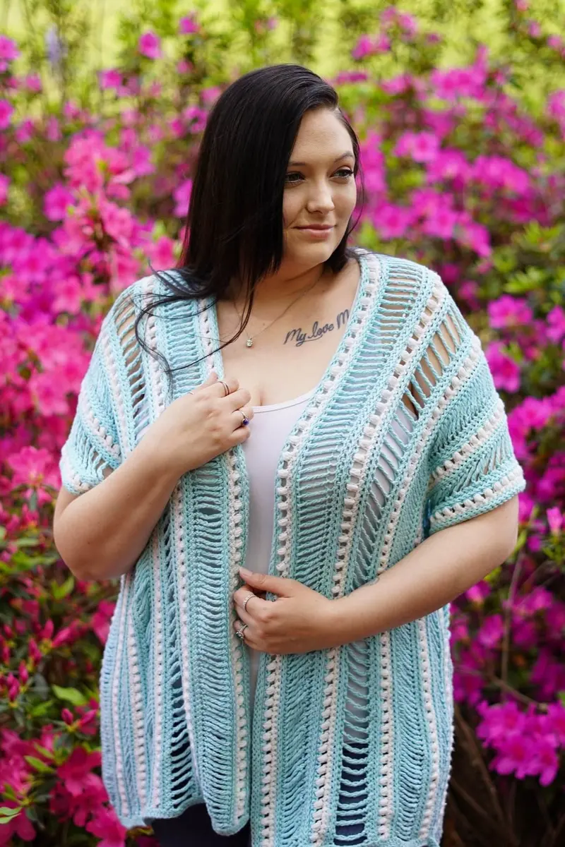 Crochet Kit - Peekaboo Cardi 1