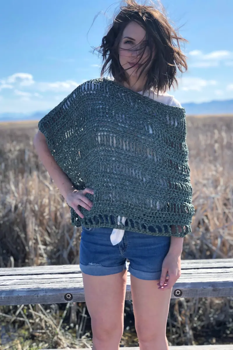 Crochet Kit - Penny Lane Poncho (Adult) 1
